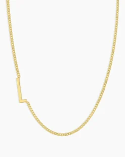 gorjana Wilder Alphabet Necklace 18k Gold Plated Fashion