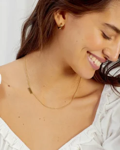 gorjana Wilder Alphabet Necklace 18k Gold Plated Fashion