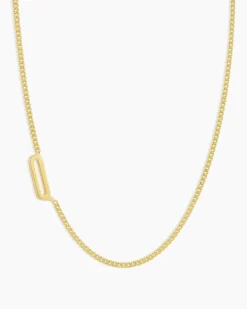 gorjana Wilder Alphabet Necklace 18k Gold Plated Fashion