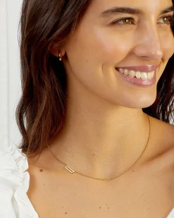 gorjana Wilder Alphabet Necklace 18k Gold Plated Fashion