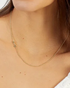 gorjana Wilder Alphabet Necklace 18k Gold Plated Fashion