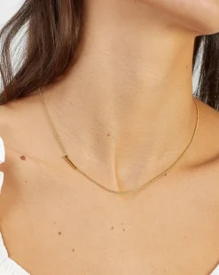 gorjana Wilder Alphabet Necklace 18k Gold Plated Fashion