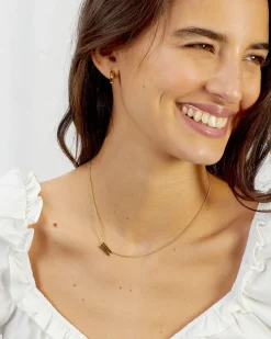 gorjana Wilder Alphabet Necklace 18k Gold Plated Fashion