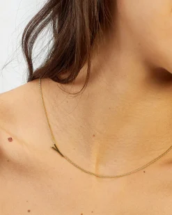 gorjana Wilder Alphabet Necklace 18k Gold Plated Fashion