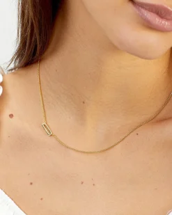 gorjana Wilder Alphabet Necklace 18k Gold Plated Fashion