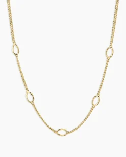 gorjana Wilder Link Necklace 18k Gold Plated Hot