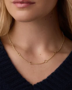 gorjana Wilder Link Necklace 18k Gold Plated Hot