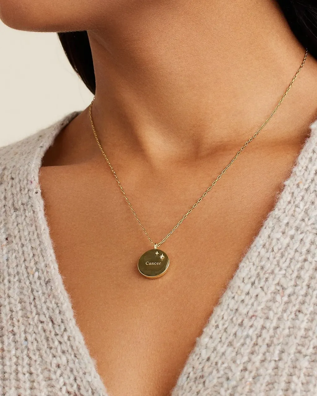 gorjana Zodiac Necklace 18k Gold Plated Outlet