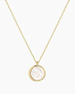 gorjana Zodiac Necklace 18k Gold Plated Outlet
