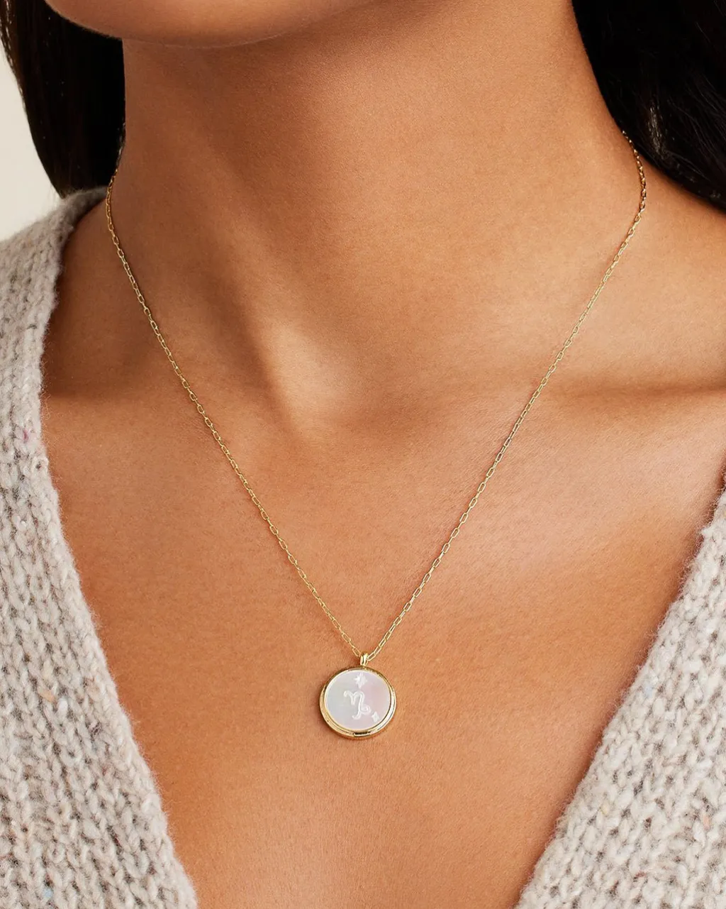 gorjana Zodiac Necklace 18k Gold Plated Outlet