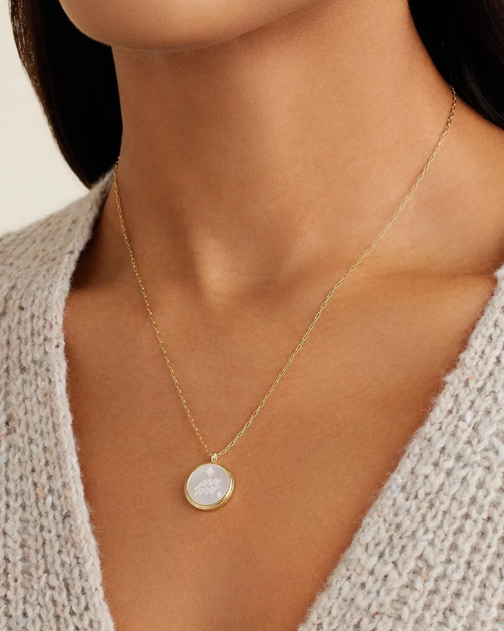 gorjana Zodiac Necklace 18k Gold Plated Outlet
