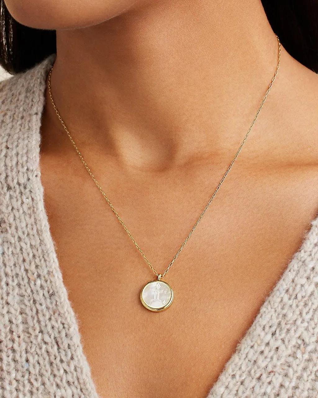 gorjana Zodiac Necklace 18k Gold Plated Outlet