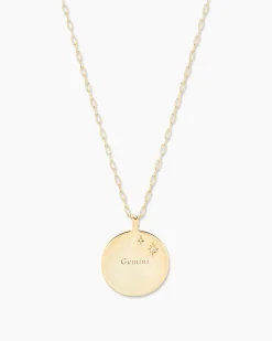 gorjana Zodiac Necklace 18k Gold Plated Outlet