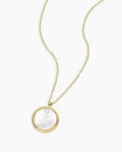 gorjana Zodiac Necklace 18k Gold Plated Outlet