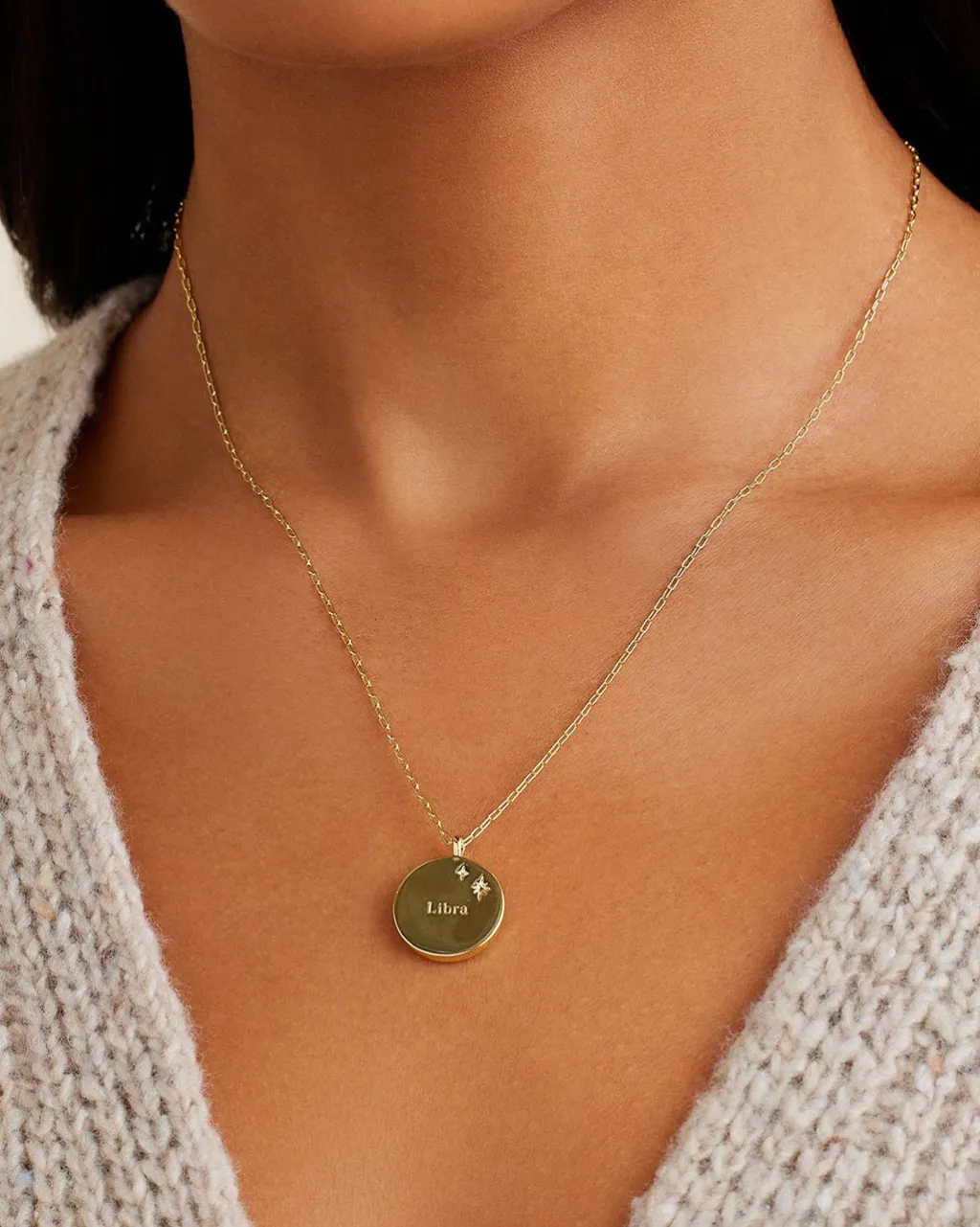 gorjana Zodiac Necklace 18k Gold Plated Outlet