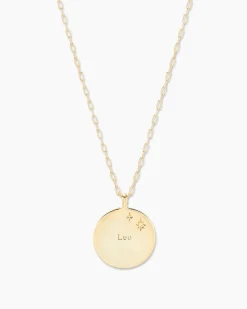 gorjana Zodiac Necklace 18k Gold Plated Outlet