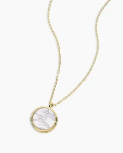 gorjana Zodiac Necklace 18k Gold Plated Outlet