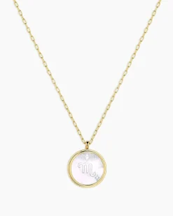 gorjana Zodiac Necklace 18k Gold Plated Outlet