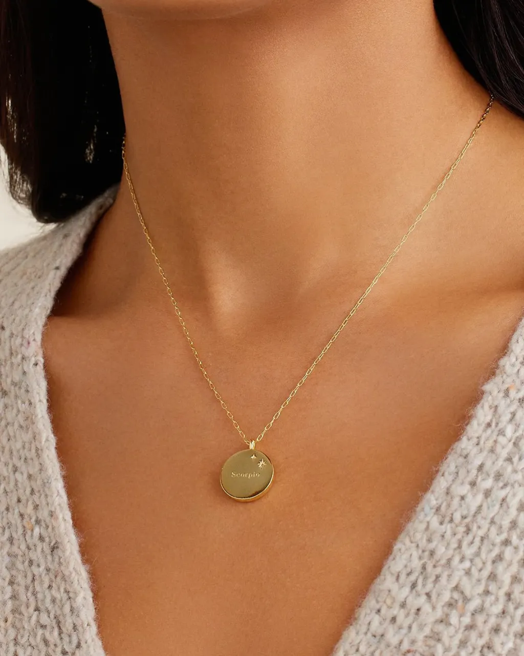 gorjana Zodiac Necklace 18k Gold Plated Outlet