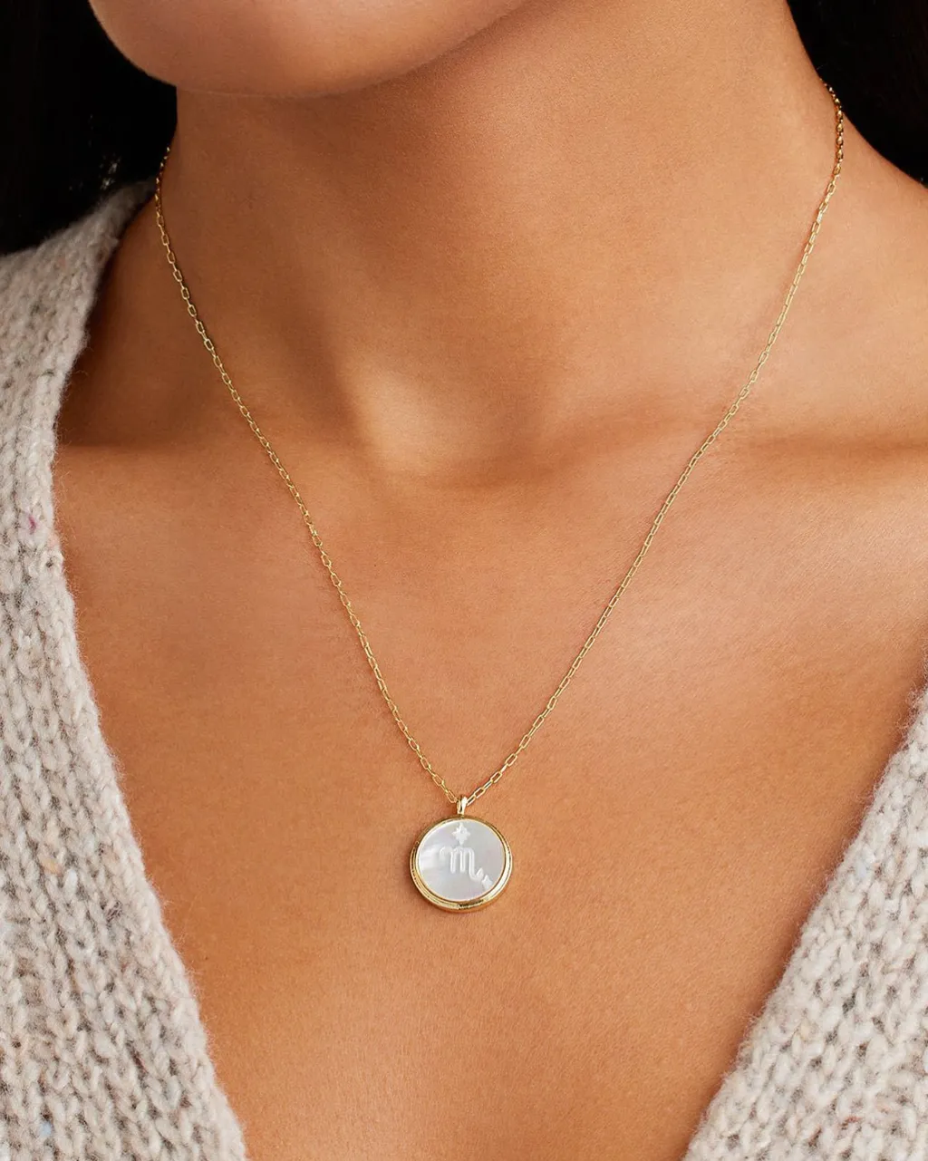 gorjana Zodiac Necklace 18k Gold Plated Outlet