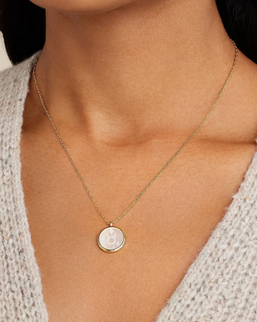 gorjana Zodiac Necklace 18k Gold Plated Outlet