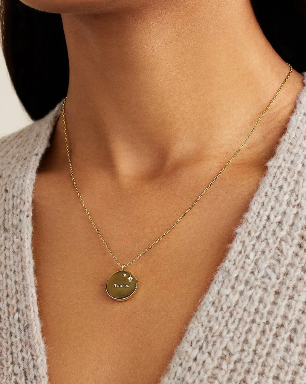 gorjana Zodiac Necklace 18k Gold Plated Outlet