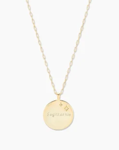 gorjana Zodiac Necklace 18k Gold Plated Outlet