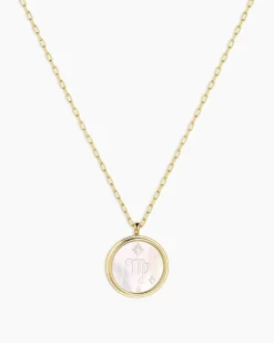 gorjana Zodiac Necklace 18k Gold Plated Outlet