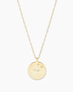 gorjana Zodiac Necklace 18k Gold Plated Outlet