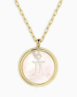 gorjana Zodiac Necklace 18k Gold Plated Outlet