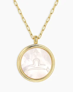 gorjana Zodiac Necklace 18k Gold Plated Outlet