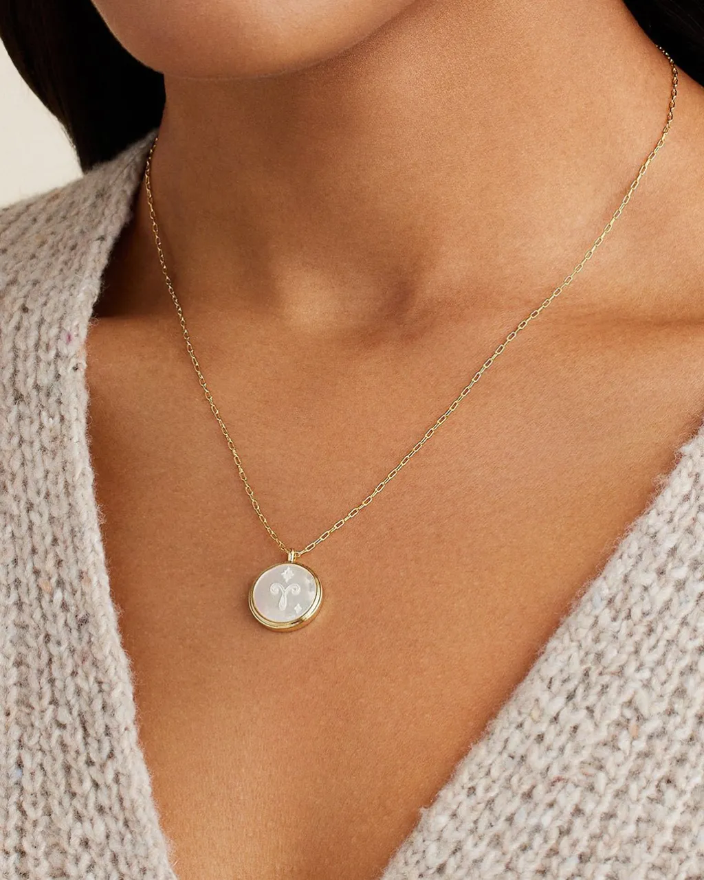 gorjana Zodiac Necklace 18k Gold Plated Outlet