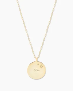 gorjana Zodiac Necklace 18k Gold Plated Outlet