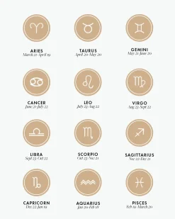 gorjana Zodiac Parker Charm 18k Gold Plated Hot