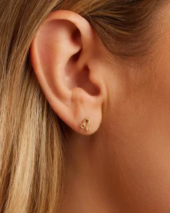 gorjana Zodiac Single Stud 18k Gold Plated Hot