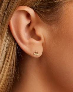 gorjana Zodiac Single Stud 18k Gold Plated Hot