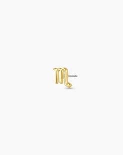gorjana Zodiac Single Stud 18k Gold Plated Hot