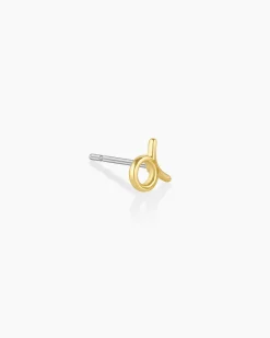 gorjana Zodiac Single Stud 18k Gold Plated Hot