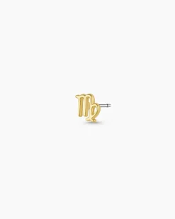gorjana Zodiac Single Stud 18k Gold Plated Hot