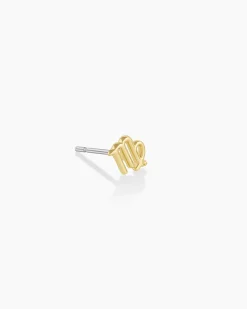 gorjana Zodiac Single Stud 18k Gold Plated Hot