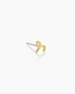 gorjana Zodiac Single Stud 18k Gold Plated Hot