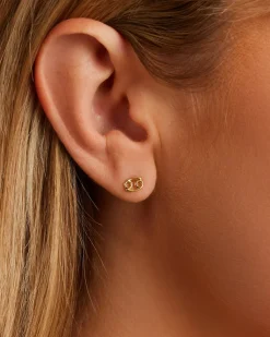 gorjana Zodiac Single Stud 18k Gold Plated Hot