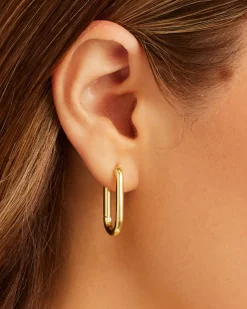 gorjana Zoey Hoops 18k Gold Plated Clearance