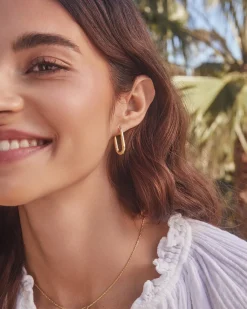 gorjana Zoey Hoops 18k Gold Plated Clearance
